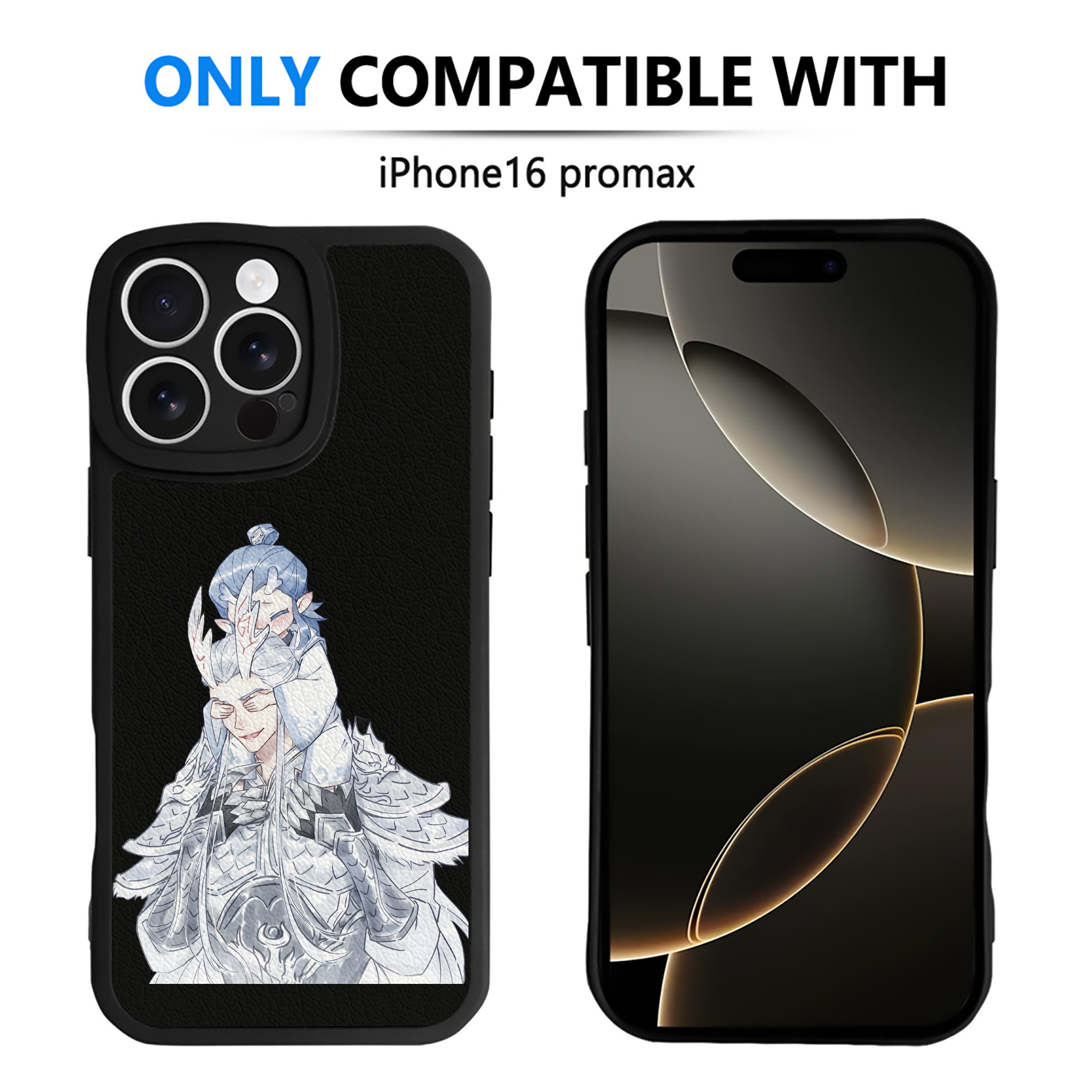 （画像用） Ne Zha 2 ナタ 魔童の大暴れ 【iPhone 16シリーズ対応】シリコンスマホケース（レザー調） 材質：シリコン